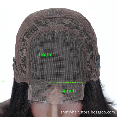 Shmily Straight Bob Wigs Indian Human Hair Lace Front Closure Short Bob Wig Wholesale 4x4 Straight Short Bob Raw Indian Wigs